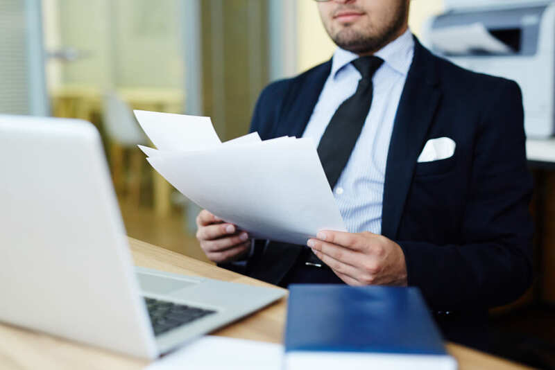 Uncertified business documents lead to an increased risk potential.