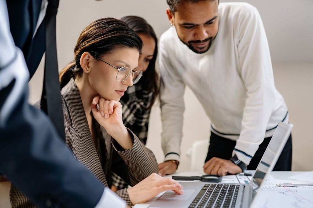  In-house team reviewing work from an outsourced translation team.